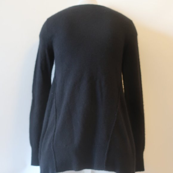 Womens Scoop NYC Black V-Neck Cashmere Knit Sweater S * - Picture 8 of 14